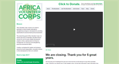 Desktop Screenshot of africavolunteercorps.org